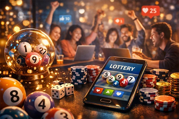 Komunitas pemain togel online berdiskusi angka dan prediksi di media sosial lewat smartphone dan interaksi like komentar