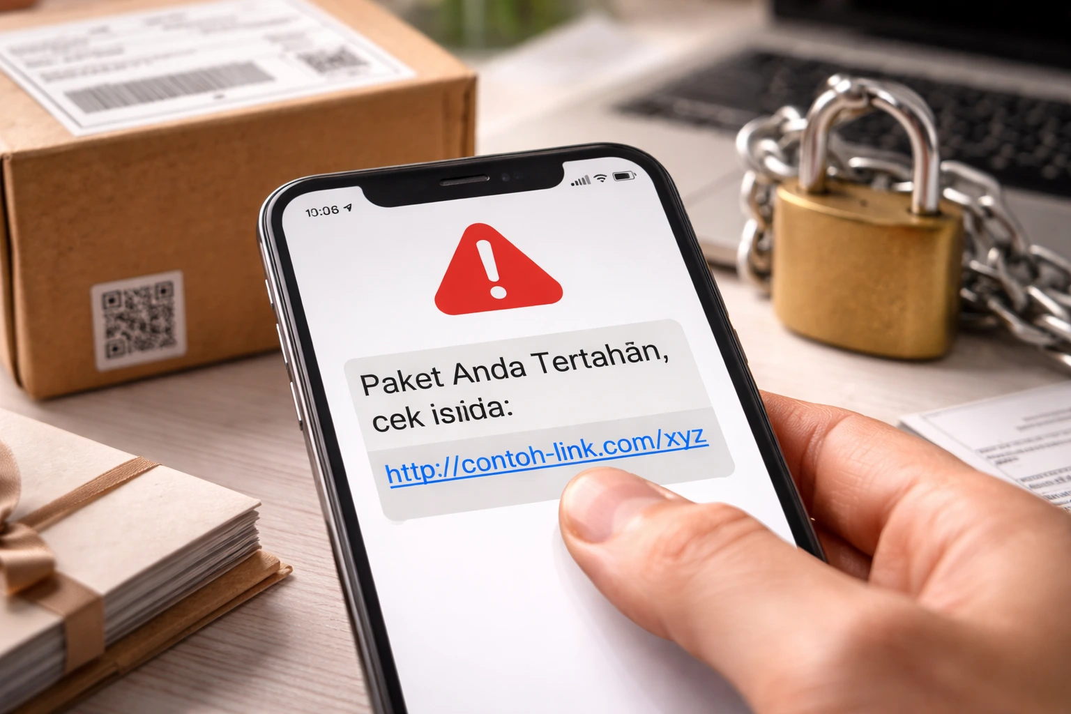 Link phising menyamar jadi paket atau undangan untuk jebak kamu klik. Kenali cirinya, cek link dengan aman, dan lindungi akun penting sebelum data kamu dicuri.